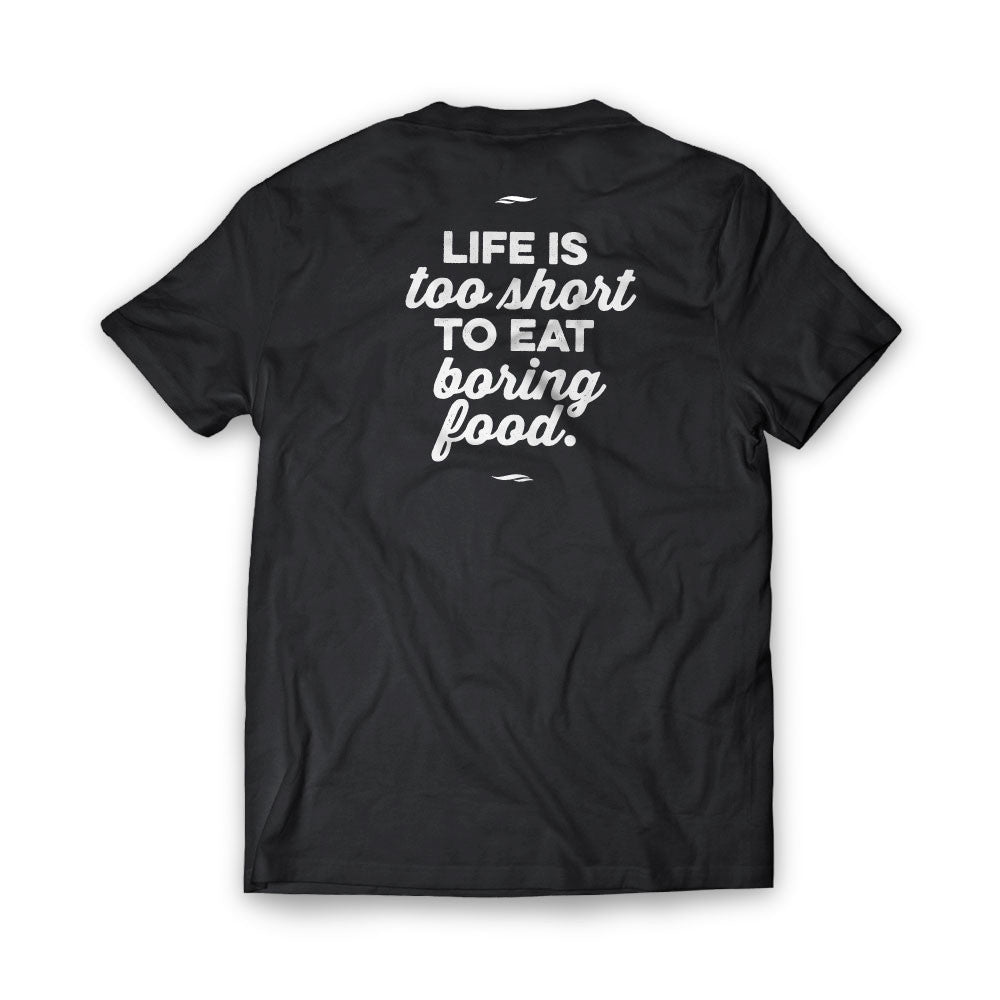 Dugan and Dame Life Is Too Short T-shirt Back