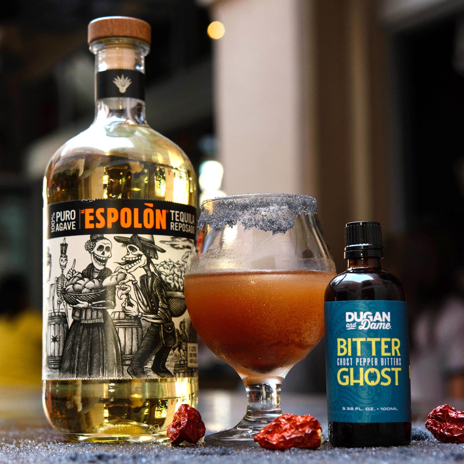 Dugan and Dame Bitter Ghost Ghost Pepper Bitters Drink